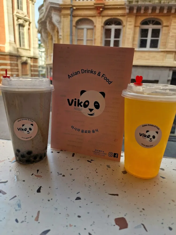 Bubble Tea Passion Fruitet Bubble Tea Au Sésame Noir